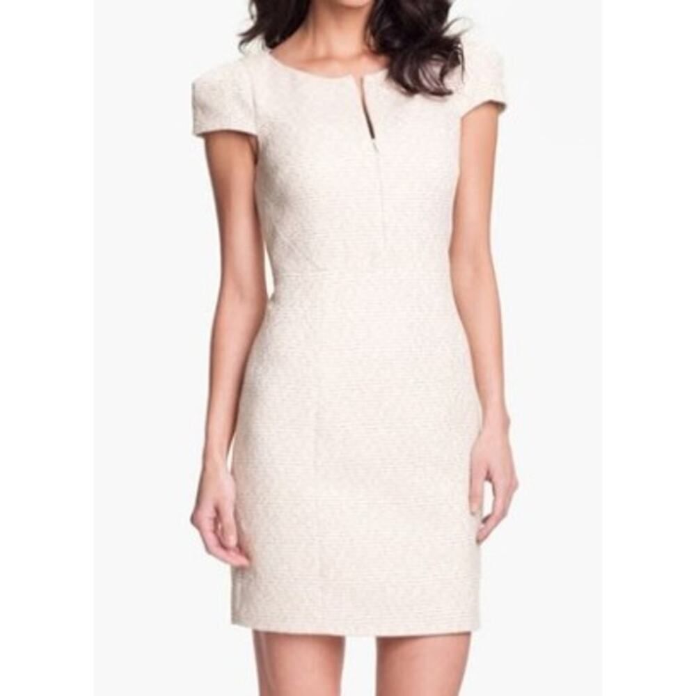 Anthropologie 4 Collective Cap Sleeve Jacquard Dress Sz. 6